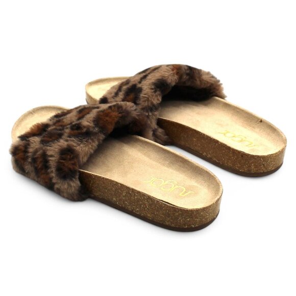 Women S Bravoes Fuzzy Slide Sandals - Picture 7 of 8